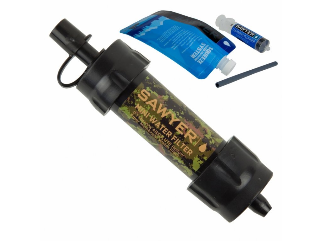 Vodní cestovní filtr Sawyer MINI Camo SP107FC