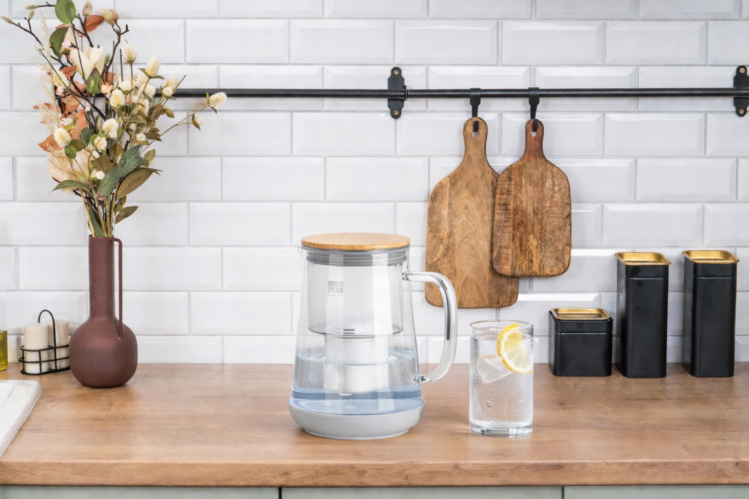 Skleněná filtrační konvice G21 Vitality 3 l – lifestyle foto