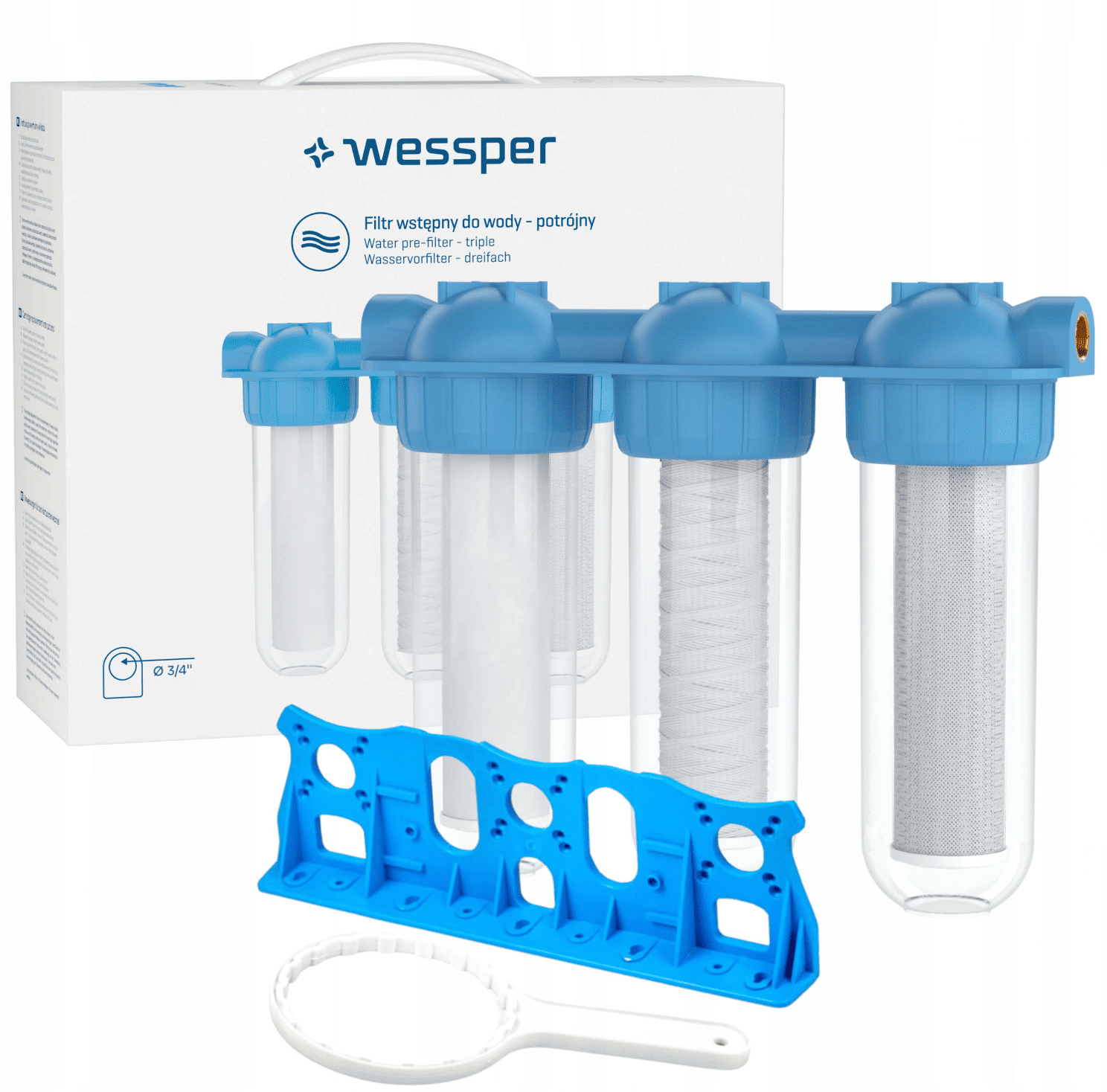 Wessper TripleMax WES6011 trojitý předfiltr 3/4"