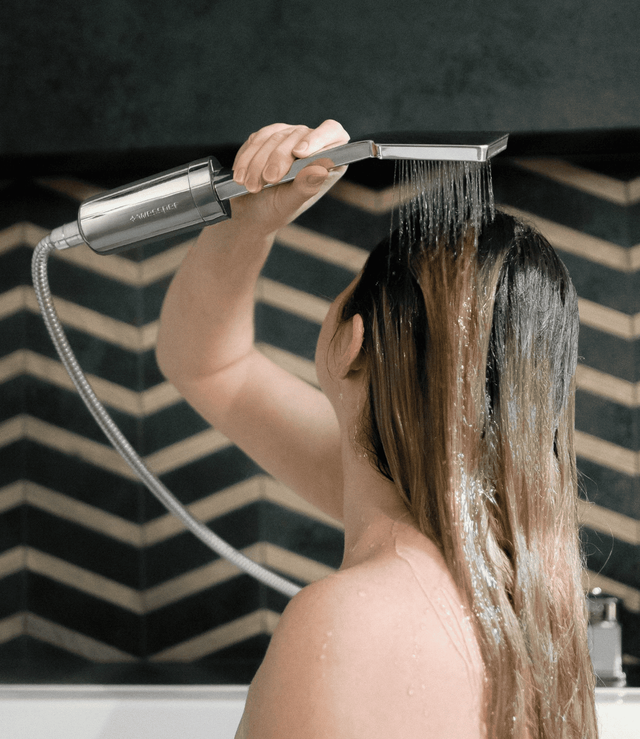 Sprchový filtr Wessper AquaShower stříbrný