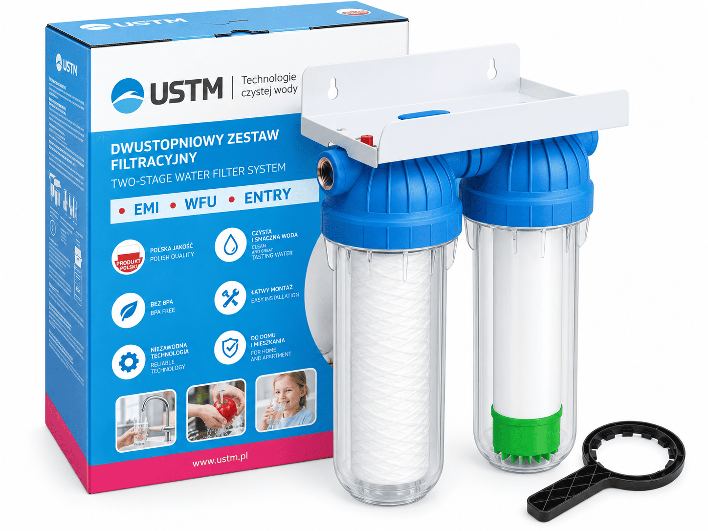 USTM ENTRY 2 EMI1 dvoustupňové pouzdro pro set na železo a mangan