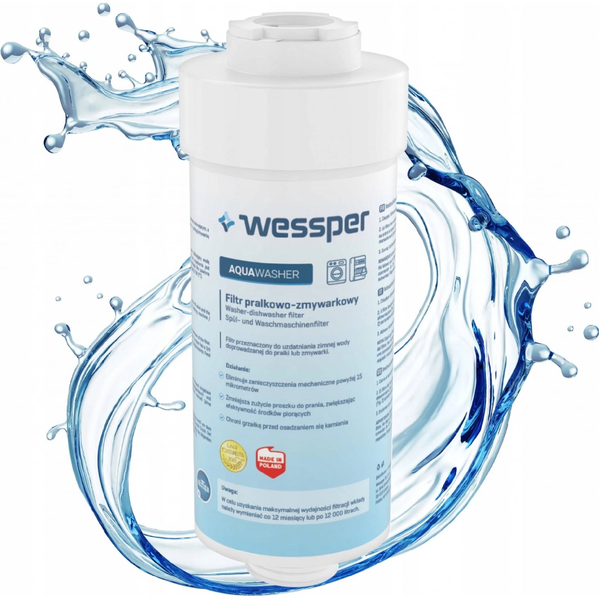 Wessper AquaWasher WES079 – filtr pro pračku a myčku proti vodnímu kameni
